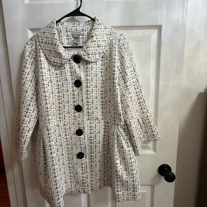 Multiples Black and White Coat